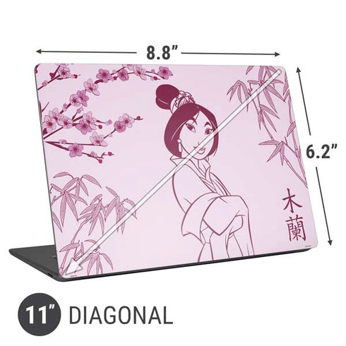 Disney Mulan Character Art Universal Laptop 11in (8.8 x 6.2in) Skin
